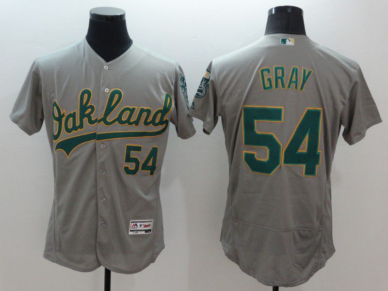 Men Oakland Athletics #54 Gray Grey Elite 2021 MLB Jerseys->oakland athletics->MLB Jersey